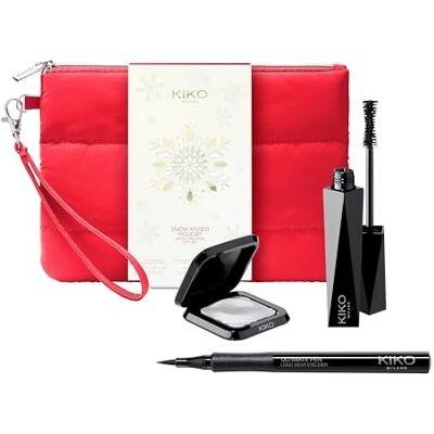 Kiko Milano Snow-Kissed Holiday Jingle Trio Eyes Gift Set, Augen-Geschenkset: Volume-Mascara, Eyeliner-Stift Und Metallic-Lidschatten Kiko Milano Snow-Kissed Holiday Jingle Trio Eyes Gift Set, Augen-Geschenkset: Volume-Mascara, Eyeliner-Stift Und Metallic-Lidschatten