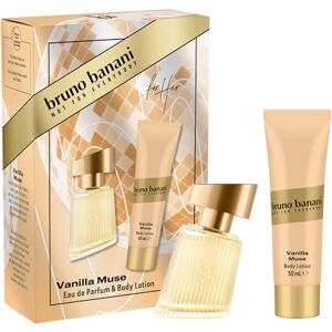 bruno banani Vanilla Muse Eau de Parfum für Damen und parfümierte Bodylotion, Vanilleduft, anziehend und feminin, 30 ml, 50 ml bruno banani Vanilla Muse Eau de Parfum für Damen und parfümierte Bodylotion, Vanilleduft, anziehend und feminin, 30 ml, 50 ml
