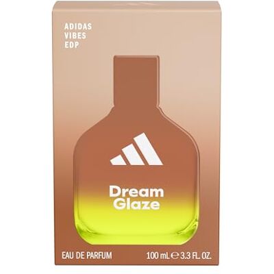 Adidas Vibes Dream Glaze Eau de Parfum für alle. Bequem und entspannend, langanhaltender Duft, Noten von dunkler Schokolade und Haselnusspaline, 100 ml Adidas Vibes Dream Glaze Eau de Parfum für alle. Bequem und entspannend, langanhaltender Duft, Noten von dunkler Schokolade und Haselnusspaline, 100 ml