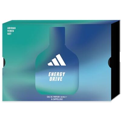 Adidas , Geschenkbox Vibes Energy Drive Eau de Parfum 100 ml + Cap Pastellgrün Adidas , Geschenkbox Vibes Energy Drive Eau de Parfum 100 ml + Cap Pastellgrün