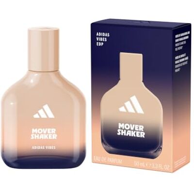 Adidas Vibes Mover Shaker Eau de Parfum für alle, langanhaltender Duft mit Noten von Sandelholz und rauchiger Bourbon-Vanille, 50 ml Adidas Vibes Mover Shaker Eau de Parfum für alle, langanhaltender Duft mit Noten von Sandelholz und rauchiger Bourbon-Vanille, 50 ml