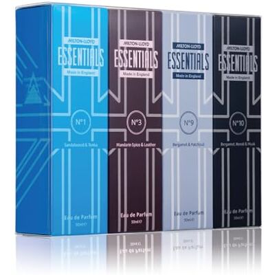 Milton Lloyd Essentials Quad Pack - Duft für Männer - 4 x 50ml Eau de Parfum Milton Lloyd Essentials Quad Pack - Duft für Männer - 4 x 50ml Eau de Parfum