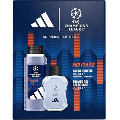 Adidas , UEFA Champions League Pro Player, Eau de Toilette 100 ml und Duschgel 250 ml Adidas , UEFA Champions League Pro Player, Eau de Toilette 100 ml und Duschgel 250 ml