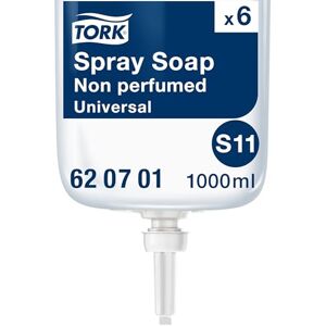 Tork Sprayseife S11, unparfümierte Flüssigseife, 6 x 1.000ml, 620701 Tork Sprayseife S11, unparfümierte Flüssigseife, 6 x 1.000ml, 620701