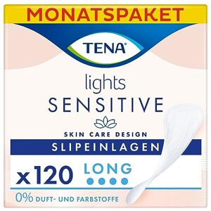 TENA Lights Long Liner, 120 Inkontinenzeinlagen (20 x 6 Packungen) für Frauen mit empfindlicher Haut, atmungsaktives und geruchsneutrales Innenfutter für leichte Blasenschwäche und Inkontinenz TENA Lights Long Liner, 120 Inkontinenzeinlagen (20 x 6 Packungen) für Frauen mit empfindlicher Haut, atmungsaktives und geruchsneutrales Innenfutter für leichte Blasenschwäche und Inkontinenz