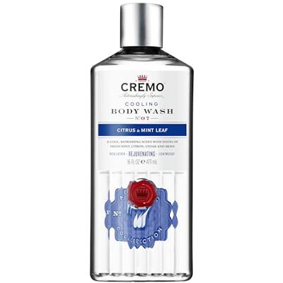 Cremo Cooling Body Wash For Men Rejuvenating Citrus & Mint Leaf Shower Gel 473ml Cremo Cooling Body Wash For Men Rejuvenating Citrus & Mint Leaf Shower Gel 473ml