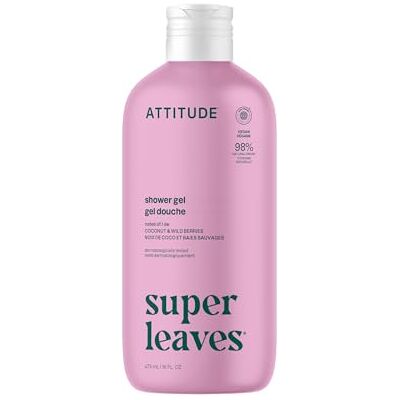 ATTITUDE Body Wash, EWG Verified Shower Gel, Dermatologically Tested, Plant and Mineral-Based, Vegan Personal Care Products, White Tea Leaves, 16 Fl Oz ATTITUDE Body Wash, EWG Verified Shower Gel, Dermatologically Tested, Plant and Mineral-Based, Vegan Personal Care Products, White Tea Leaves, 16 Fl Oz