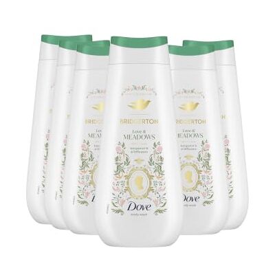 Dove Advanced Care Duschcreme Bridgerton Green Meadow 6 x 225ml Feuchtigkeitsspendendes Duschgel mit Pro-Ceramid, sanfter Körperreiniger ohne SLES, 95% biologisch abbaubare Formel Dove Advanced Care Duschcreme Bridgerton Green Meadow 6 x 225ml Feuchtigkeitsspendendes Duschgel mit Pro-Ceramid, sanfter Körperreiniger ohne SLES, 95% biologisch abbaubare Formel