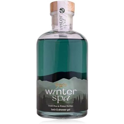 accentra Duschgel WINTER SPA Pflegedusche, Badegel in Glasflasche mit Korken, 470ml, Frauen Geschenk Weihnachten, Duft Fresh Pine & Winter Berries wiederverwendbar accentra Duschgel WINTER SPA Pflegedusche, Badegel in Glasflasche mit Korken, 470ml, Frauen Geschenk Weihnachten, Duft Fresh Pine & Winter Berries wiederverwendbar
