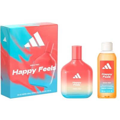 Adidas Vibes Giftset including Happy Feels Eau de Parfum (100ml) and Shower Gel (100ml) Adidas Vibes Giftset including Happy Feels Eau de Parfum (100ml) and Shower Gel (100ml)
