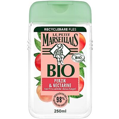 Le Petit Marseillais erfrischendes Duschgel mit Bio Pfirsich und Nektarine, hergestellt aus 98% natürlichen Inhaltsstoffen und dermatologisch getestet, 12x250 ml Le Petit Marseillais erfrischendes Duschgel mit Bio Pfirsich und Nektarine, hergestellt aus 98% natürlichen Inhaltsstoffen und dermatologisch getestet, 12x250 ml