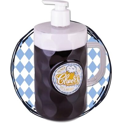 accentra Seifenspender im Bierkrug Design, 2in 1 Handseife & Duschgel in Bier-Optik, mit 720ml Seife im Schaum-Pumpspender, Flüssigseife, Duft: Birke & Zeder, Geschenkidee für Männer & Biertrinker accentra Seifenspender im Bierkrug Design, 2in 1 Handseife & Duschgel in Bier-Optik, mit 720ml Seife im Schaum-Pumpspender, Flüssigseife, Duft: Birke & Zeder, Geschenkidee für Männer & Biertrinker