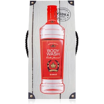 accentra Duschgel/Badeschhaum für Männer Vodka FLAVOR in Flasche inkl. Geschenkbox/Geschenktasche in Schnaps-Optik, 400ml Showergel, Duft: Vodka nachfüllbar accentra Duschgel/Badeschhaum für Männer Vodka FLAVOR in Flasche inkl. Geschenkbox/Geschenktasche in Schnaps-Optik, 400ml Showergel, Duft: Vodka nachfüllbar