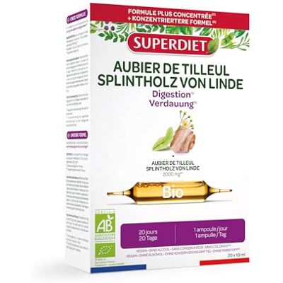 SUPERDIET – BIO-LINDENBLÜTEN 2000 MG – Verdauungswohlbefinden – 20 Ampullen à 10 ml SUPERDIET – BIO-LINDENBLÜTEN 2000 MG – Verdauungswohlbefinden – 20 Ampullen à 10 ml