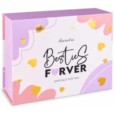 accentra Geschenkset BESTIES FOREVER mit 230 g Badesalz Tea Rose & Velvet Liebevolle Präsentverpackung, Duschgel, Handcreme, Badezusatz, Optik in Weiß, Gold, Flieder, Aufmerksamkeit zum Verwöhnen accentra Geschenkset BESTIES FOREVER mit 230 g Badesalz Tea Rose & Velvet Liebevolle Präsentverpackung, Duschgel, Handcreme, Badezusatz, Optik in Weiß, Gold, Flieder, Aufmerksamkeit zum Verwöhnen