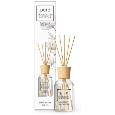 Pure 100ml Pinie & grüne Akzente Raumduft natürliche Inhaltsstoffe, vegan & tierversuchsfrei, Bio-Alkohol, Diffuser mit Stäbchen hergestellt in Italien Pure 100ml Pinie & grüne Akzente Raumduft natürliche Inhaltsstoffe, vegan & tierversuchsfrei, Bio-Alkohol, Diffuser mit Stäbchen hergestellt in Italien