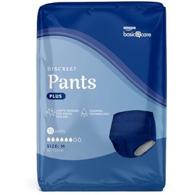 Man Pants Plus Medium – 40 Stück (4 Packungen à 10 Stück), Blau (Zuvor eine Marke von Amazon Basic Care, gleiches Produkt) Verpackung kann abweichen Man Pants Plus Medium – 40 Stück (4 Packungen à 10 Stück), Blau (Zuvor eine Marke von Amazon Basic Care, gleiches Produkt) Verpackung kann abweichen