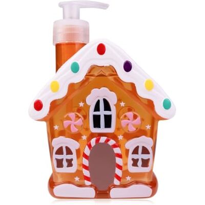 accentra Handseife Gingerbread House im Pumpspender, 500ml Flüssigseife, Duft Lebkuchen, festliches Frauen, Männer und Kinder in niedlichem Lebkuchenhaus-Design accentra Handseife Gingerbread House im Pumpspender, 500ml Flüssigseife, Duft Lebkuchen, festliches Frauen, Männer und Kinder in niedlichem Lebkuchenhaus-Design