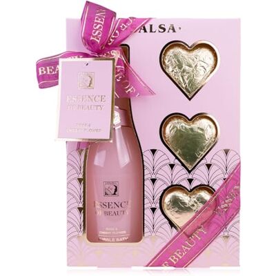 accentra Badeset ESSENCE OF BEAUTY für Frauen mit 200 ml Schaumbad und 3 x 40 g Badebomben in Geschenkbox für Bad, Wellness und Verwöhnmomente, Geschenk zum Geburtstag, Muttertag, Valentinstag accentra Badeset ESSENCE OF BEAUTY für Frauen mit 200 ml Schaumbad und 3 x 40 g Badebomben in Geschenkbox für Bad, Wellness und Verwöhnmomente, Geschenk zum Geburtstag, Muttertag, Valentinstag