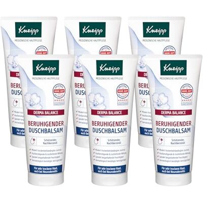 Kneipp DERMA BALANCE Beruhigender Duschbalsam Medizinische Hautpflege Für sehr trockene Haut, auch bei Neurodermitis 6 x 200ml Kneipp DERMA BALANCE Beruhigender Duschbalsam Medizinische Hautpflege Für sehr trockene Haut, auch bei Neurodermitis 6 x 200ml