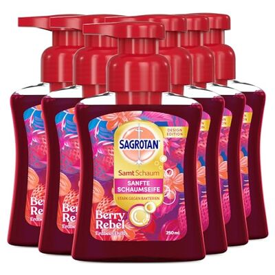 Sagrotan Schaumseife Erdbeeren Duft Design Edition 6 x 250ml Sanfte Schaumseife Sagrotan Schaumseife Erdbeeren Duft Design Edition 6 x 250ml Sanfte Schaumseife