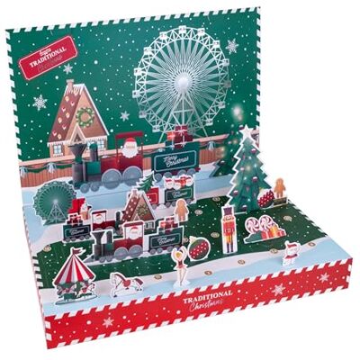 accentra Aufklappbarer 3D Adventskalender mit 24 Körperpflegeprodukten für Frauen, darunter Duschgel, Bodylotion, Badesalz, Seife, Kerzenhalter und mehr, für eine verwöhnende Adventszeit accentra Aufklappbarer 3D Adventskalender mit 24 Körperpflegeprodukten für Frauen, darunter Duschgel, Bodylotion, Badesalz, Seife, Kerzenhalter und mehr, für eine verwöhnende Adventszeit