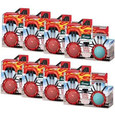 Kneipp naturkind Turbo-Truck Sprudelbad Badebombe mit Johannisbeerduft Actiongeladener Badespass für Kinder ab 3 Jahren 8 x 100 g Kneipp naturkind Turbo-Truck Sprudelbad Badebombe mit Johannisbeerduft Actiongeladener Badespass für Kinder ab 3 Jahren 8 x 100 g