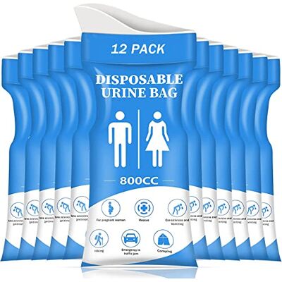 DIBBATU Blauer Urinalbeutel, Blau-12, L DIBBATU Blauer Urinalbeutel, Blau-12, L