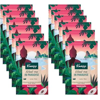 Kneipp Meet me in Paradise Badekristalle Mit Lycheeextrakt und Minzöl Multipack 12 x 60g Kneipp Meet me in Paradise Badekristalle Mit Lycheeextrakt und Minzöl Multipack 12 x 60g
