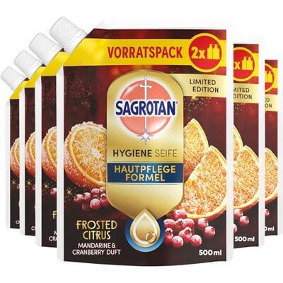 Sagrotan Handseife Frosty Citrus Limited Edition 6 x 500 ml Sagrotan Handseife Frosty Citrus Limited Edition 6 x 500 ml