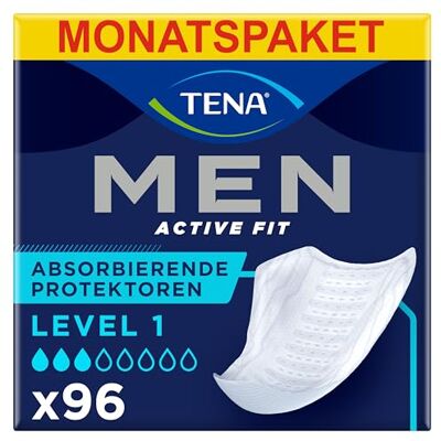TENA - Men Absorbent Protector Level 1 - Leichte Harninkontinenz - 96 Pads - Inkontinenz-Pads TENA - Men Absorbent Protector Level 1 - Leichte Harninkontinenz - 96 Pads - Inkontinenz-Pads