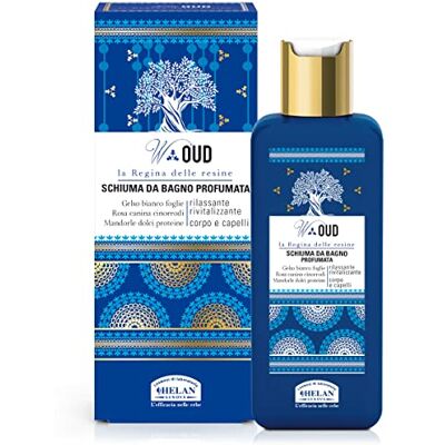 Helan , W Oud, entspannendes und belebendes Shampoo und Duschgel für Körper und Haar, duftender und feuchtigkeitsspendender Duschschaum mit süßen Mandeln und Hagebutten, sanfter Schaum, 200 ml Helan , W Oud, entspannendes und belebendes Shampoo und Duschgel für Körper und Haar, duftender und feuchtigkeitsspendender Duschschaum mit süßen Mandeln und Hagebutten, sanfter Schaum, 200 ml