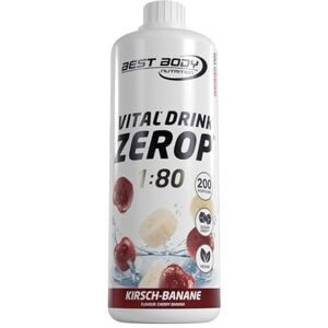 Best Body Nutrition ZEROP Vital Zuckerfreies Getränkekonzentrat Sirup Kirsch-Banane Ohne Aspartam 1 L ergibt 80 L Getränk Fitness Drink mit Vitaminen B1 B6 Niacin Kalorienarm Wassersprudler Best Body Nutrition ZEROP Vital Zuckerfreies Getränkekonzentrat Sirup Kirsch-Banane Ohne Aspartam 1 L ergibt 80 L Getränk Fitness Drink mit Vitaminen B1 B6 Niacin Kalorienarm Wassersprudler
