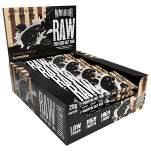 Warrior Raw Proteinriegel 12 x 75 g – Ballaststoffreicher Haferriegel mit Protein, High Protein Snack ohne Zucker, Natürlicher Haferflocken Riegel mit Präbiotika – Kekse & Sahne Warrior Raw Proteinriegel 12 x 75 g – Ballaststoffreicher Haferriegel mit Protein, High Protein Snack ohne Zucker, Natürlicher Haferflocken Riegel mit Präbiotika – Kekse & Sahne