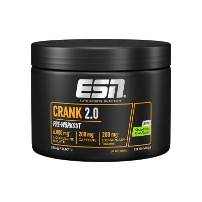 ESN Crank, Strawberry Kiwi, 260g, 20 Portionen ESN Crank, Strawberry Kiwi, 260g, 20 Portionen