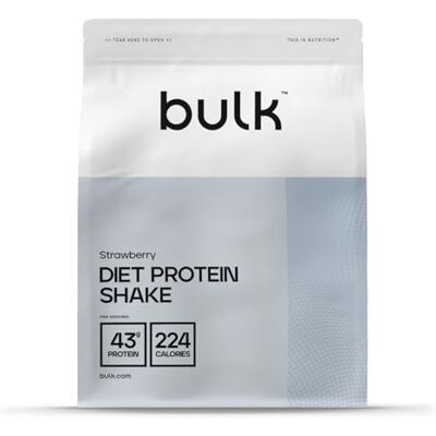 Bulk Diät Protein Advanced, Molke, Glucomannan, wenige Kalorien, niedrige Kohlenhydrate, hoher Proteingehalt, Protein Pulver, Eiweißpulver, Erdbeere, 500 g Bulk Diät Protein Advanced, Molke, Glucomannan, wenige Kalorien, niedrige Kohlenhydrate, hoher Proteingehalt, Protein Pulver, Eiweißpulver, Erdbeere, 500 g