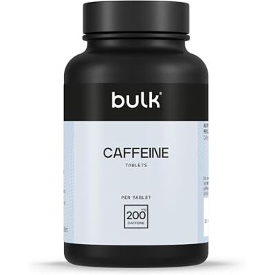 BULK POWDERS Bulk Koffeintabletten, 200 mg, 100 Tabletten Pre Workout Booster BULK POWDERS Bulk Koffeintabletten, 200 mg, 100 Tabletten Pre Workout Booster