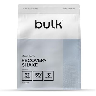 Bulk Complete Recovery, Wachsmais- und Whey-Proteinshake, Protein Pulver, Eiweißpulver, Gemischte Beeren, 500 g Bulk Complete Recovery, Wachsmais- und Whey-Proteinshake, Protein Pulver, Eiweißpulver, Gemischte Beeren, 500 g