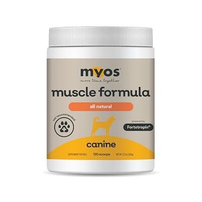 MYOS CANINE MUSCLE FORMULA All-Natural Muskelaufbau Supplement Hilft Muskelverlust bei Hunden durch normales Altern zu reduzieren und verbessert die Erholung nach Verletzungen oder Operationen MYOS CANINE MUSCLE FORMULA All-Natural Muskelaufbau Supplement Hilft Muskelverlust bei Hunden durch normales Altern zu reduzieren und verbessert die Erholung nach Verletzungen oder Operationen
