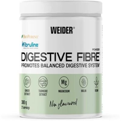 Weider Digestive Fibre Powder (300g) Neutral, 11g Ballaststoffe pro Portion Zichorienwurzel Fibrulin, Magnesium, mit Ingwer, Kurkuma und BioPerine-Extrakt aus schwarzem Pfeffer, hilft bei der Verdauung Weider Digestive Fibre Powder (300g) Neutral, 11g Ballaststoffe pro Portion Zichorienwurzel Fibrulin, Magnesium, mit Ingwer, Kurkuma und BioPerine-Extrakt aus schwarzem Pfeffer, hilft bei der Verdauung