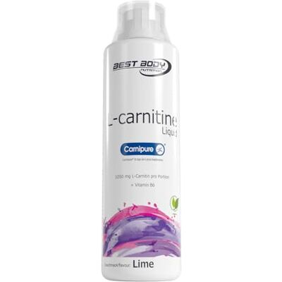 Best Body Nutrition L-Carnitin Liquid mit Vitamin B6 Limette, 500 ml Trinkfertiges L-Carnitin mit Vitamin B6, mit Dosierkappe, zur Portionierung, für Sport und Alltag, Geschmack Limette Best Body Nutrition L-Carnitin Liquid mit Vitamin B6 Limette, 500 ml Trinkfertiges L-Carnitin mit Vitamin B6, mit Dosierkappe, zur Portionierung, für Sport und Alltag, Geschmack Limette