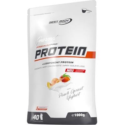 Best Body Nutrition Gourmet Premium Pro Protein Pfirsich Aprikose Joghurt - Proteinpulver Best Body Nutrition Gourmet Premium Pro Protein Pfirsich Aprikose Joghurt - Proteinpulver