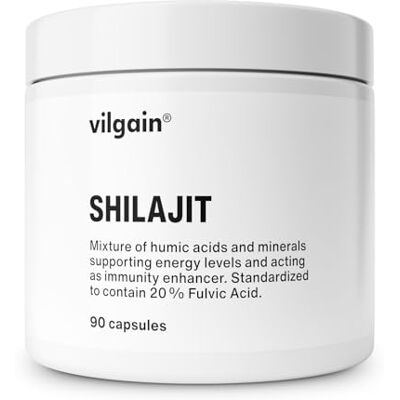Vilgain Shilajit – 400 mg in 1 Kapsel, unterstützt Vitalität und Immunität, antioxidative Wirkung, verbessert die körperliche und geistige Leistungsfähigkeit Vilgain Shilajit – 400 mg in 1 Kapsel, unterstützt Vitalität und Immunität, antioxidative Wirkung, verbessert die körperliche und geistige Leistungsfähigkeit