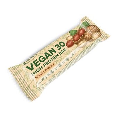 IronMaxx Vegan 30 Protein Bar Peanut 24 x High Protein Riegel 35g ohne zusätzlichen Zucker, 30% Proteingehalt, Leckerer Snack für pflanzliche Ernährung & palmölfrei IronMaxx Vegan 30 Protein Bar Peanut 24 x High Protein Riegel 35g ohne zusätzlichen Zucker, 30% Proteingehalt, Leckerer Snack für pflanzliche Ernährung & palmölfrei
