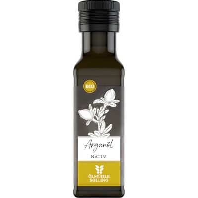 Ölmühle Solling BIO Arganöl Hochwertiges, kaltgepresstes Arganöl aus marokkanischen, ungerösteten Argannüssen. Hoher Gehalt an ungesättigten Fettsäuren und Vitamin E Inhalt: 100 ml Ölmühle Solling BIO Arganöl Hochwertiges, kaltgepresstes Arganöl aus marokkanischen, ungerösteten Argannüssen. Hoher Gehalt an ungesättigten Fettsäuren und Vitamin E Inhalt: 100 ml