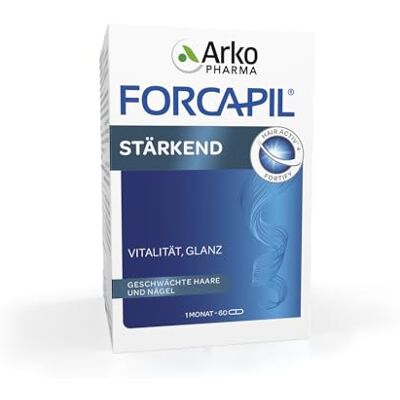 Arkopharma FORCAPIL® Stärkend Für Haare und Nägel Vitalität Glanz 450 μg Biotin Stärkt die Haarfaser Ab 15 Jahren 60 Kapseln Arkopharma FORCAPIL® Stärkend Für Haare und Nägel Vitalität Glanz 450 μg Biotin Stärkt die Haarfaser Ab 15 Jahren 60 Kapseln