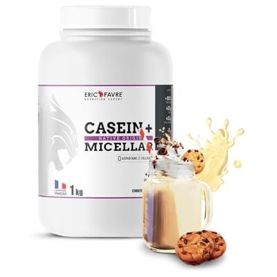 ERIC FAVRE Casein+ Cookies & Cream – Mizellares Kasein (1 kg) Mit HMB, Vitamin B6 & Magnesium Für Langsame Freisetzung & Muskelregeneration ERIC FAVRE Casein+ Cookies & Cream – Mizellares Kasein (1 kg) Mit HMB, Vitamin B6 & Magnesium Für Langsame Freisetzung & Muskelregeneration