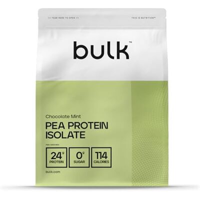 Bulk Erbsenprotein Isolat Pulver, Veganes Eiweißpulver, Minzschokolade, 1 kg Bulk Erbsenprotein Isolat Pulver, Veganes Eiweißpulver, Minzschokolade, 1 kg