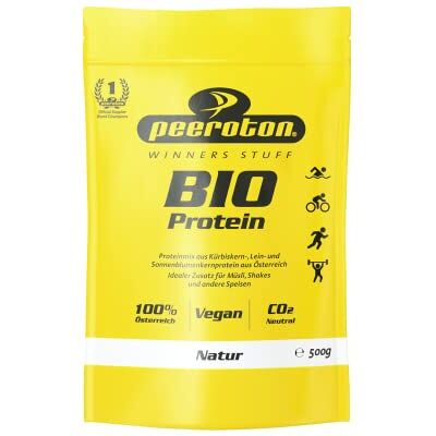 Peeroton BIO Protein Natur Veganes Proteinpulver aus gerösteten Kürbiskernen, rohen Sonnenblumenkern-, Kürbiskern- Lein Protein und Aroniabeeren Pulver Fördert den Muskelaufbau 500 g Peeroton BIO Protein Natur Veganes Proteinpulver aus gerösteten Kürbiskernen, rohen Sonnenblumenkern-, Kürbiskern- Lein Protein und Aroniabeeren Pulver Fördert den Muskelaufbau 500 g