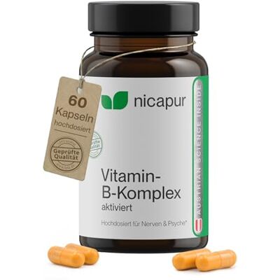Nicapur Vitamin B Komplex aktiviert Kapseln 60 St Nicapur Vitamin B Komplex aktiviert Kapseln 60 St